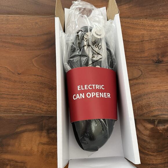 Electric Can Opener One-Touch Operation Safety Smooth Edge Black - Picture 2 of 6